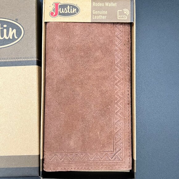 Justin Boots Genuine Leather Rodeo Wallet - Picture 4 of 4